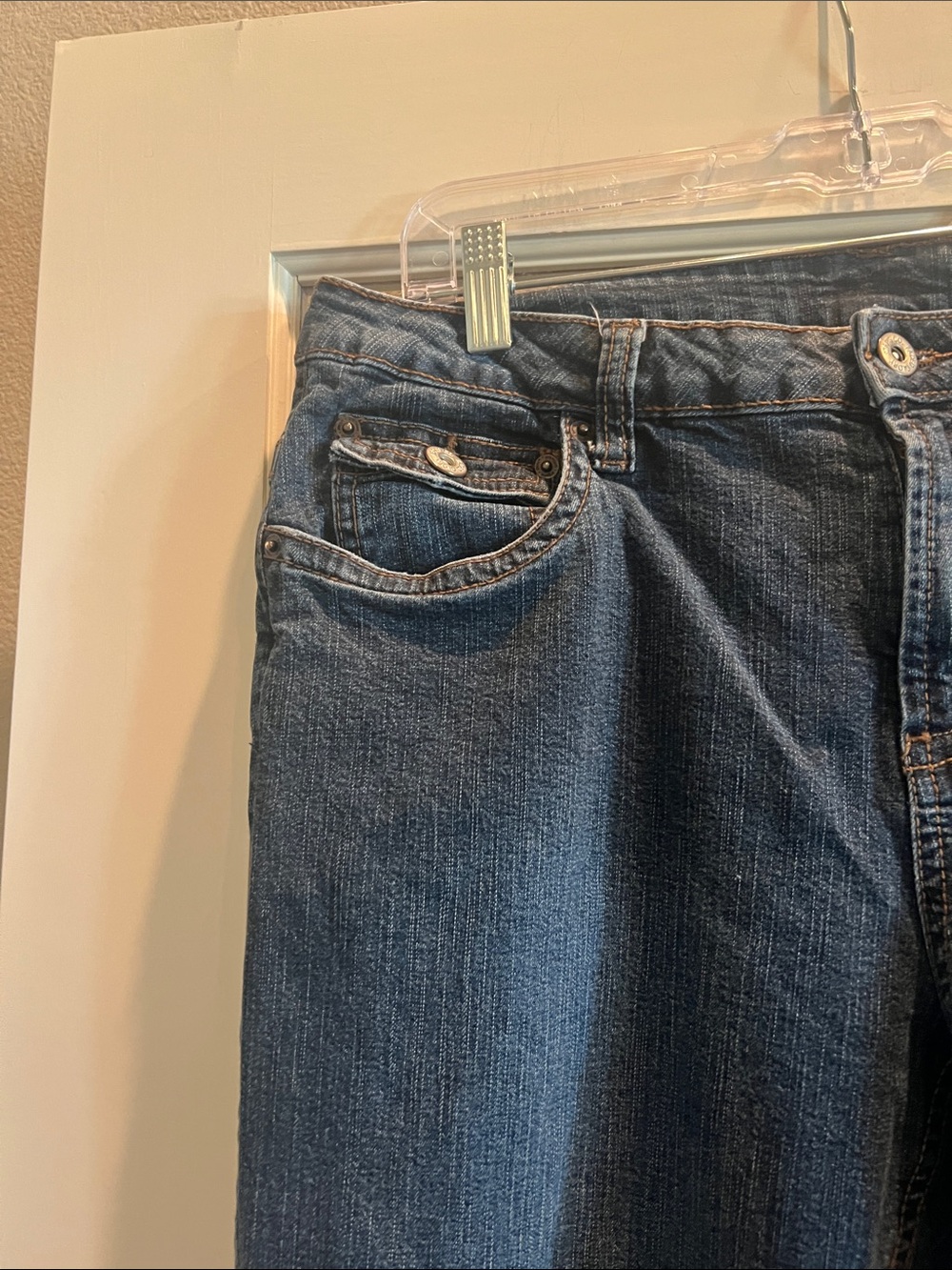 Faded Glory Women's Dark Wash Flare Jeans Size 12 - Picture 6 of 10